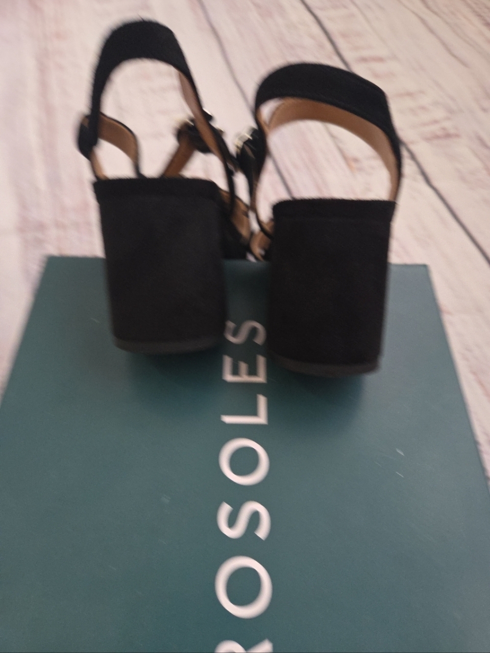 Aerosoles Cosmos Women's Suede Platform Sandals size 7.5 Comfort Shoes EUC - Picture 8 of 9